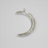 Luna con zirconitas 21x13mm